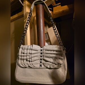 Grey Purse With Studs